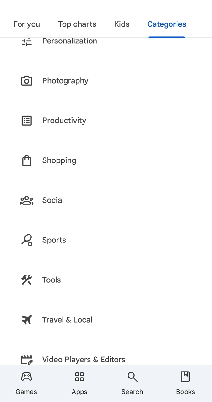 Simple steps to find the Sports section.