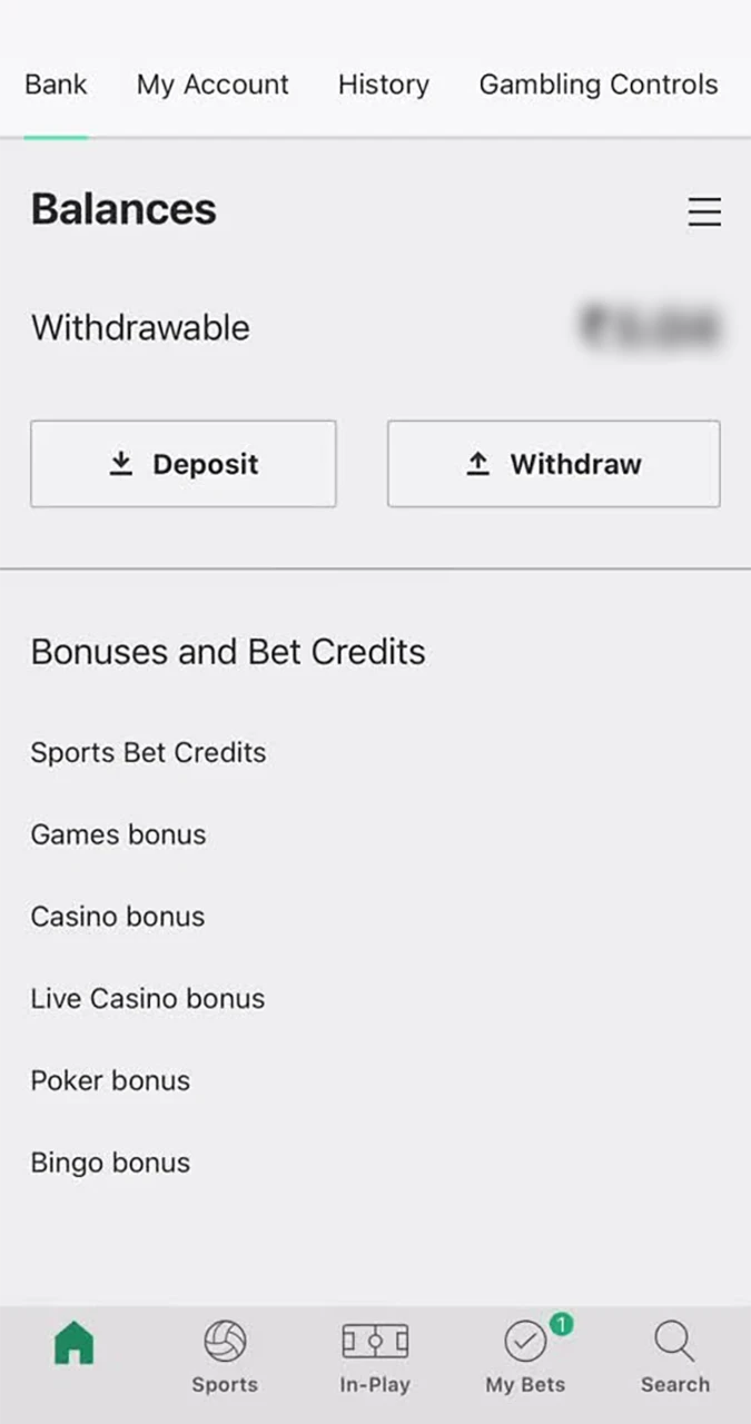 Check your account balance on the Bet365 website and proceed to withdraw your money.