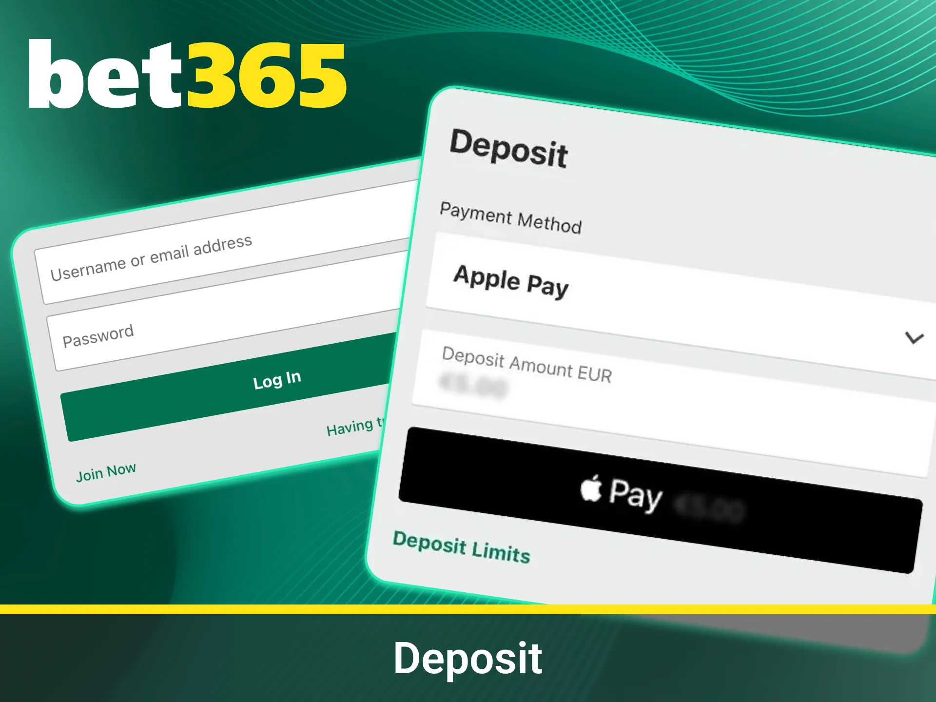 Make fast deposits and play on Bet365 today.