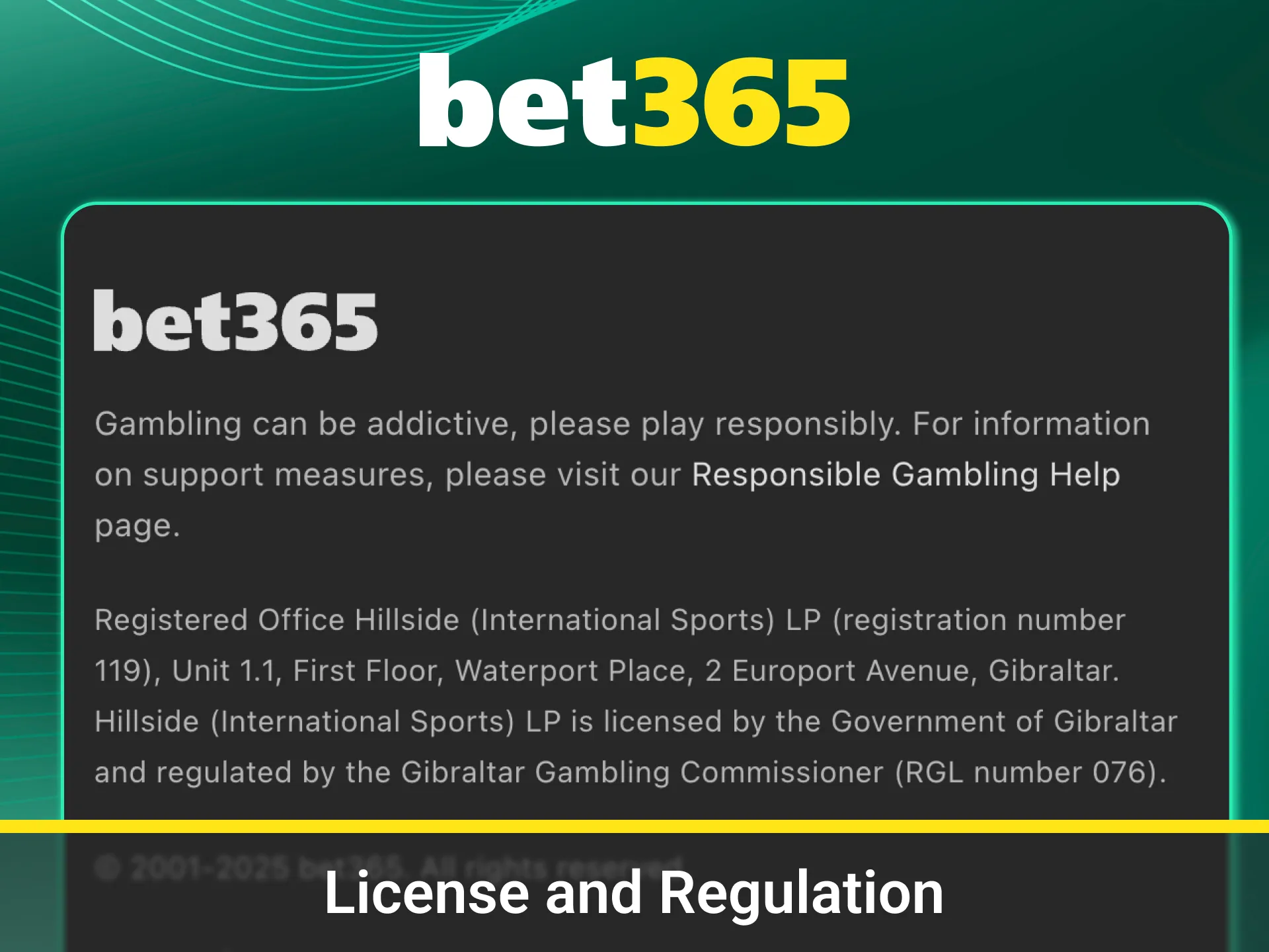 Play safely under official Bet365 license today.