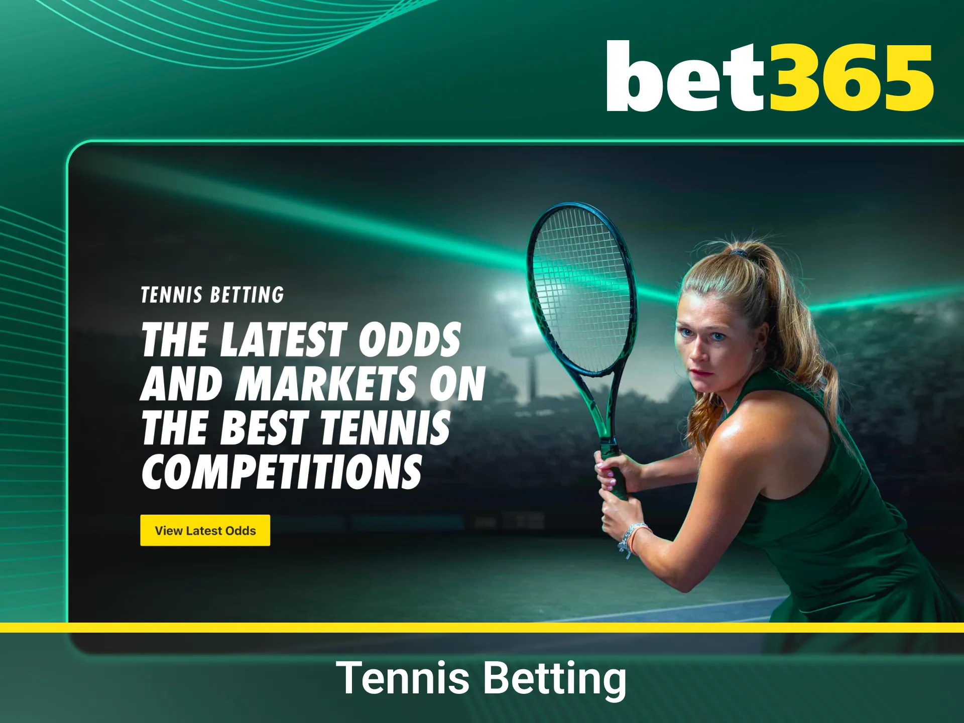 Place winning tennis bets with Bet365 today.